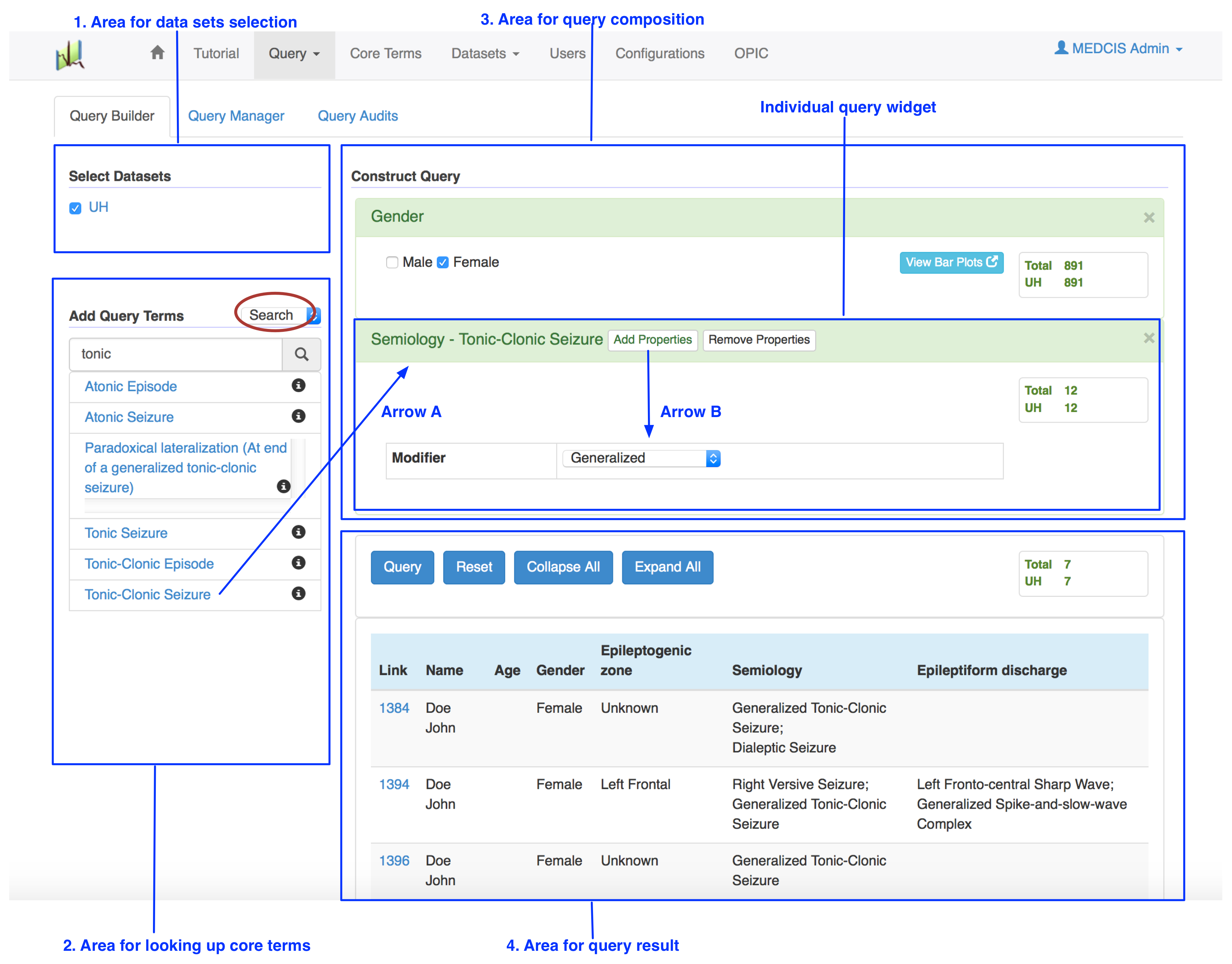 Querybuilder search